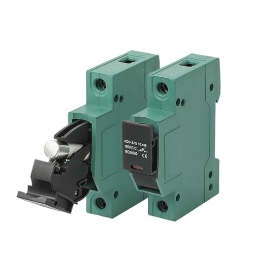 1P Din-Schiene Automatische DC PV Solar Sicherung 1-32A 10x38mm 1000V Elektronische Solar Sicherungshalter mit Sicherungen TÜV Zertifikat Schmelzsicherungen(12A) von JIDKEINNH