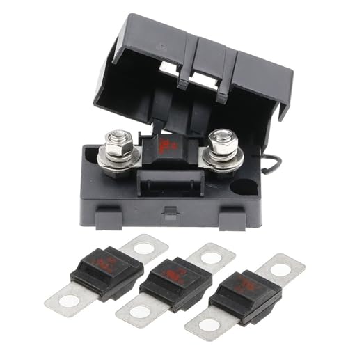 1Set ANS Trompetengabel-Steckersicherung 32V 40A 50A 60A 70A 80A 100A 125A 150A 200A Bolzenfixierte Versicherungsfolie + ANS-8 Sicherheitsplattenbasis(100A) von JIDKEINNH