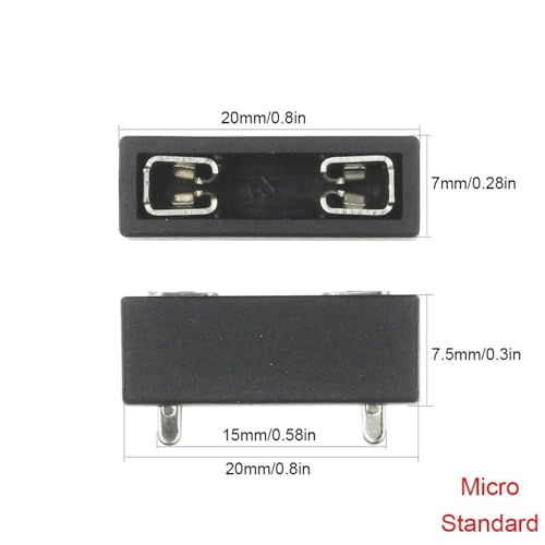 5PCS PCB Panel Mount Insurance Blocks Safety Terminals Mini Medium Small Universal Car Fuse Holder.(Micro,15A) von JIDKEINNH