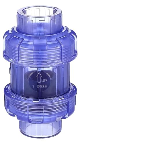 Clear UPVC Check Valve True Union Swing Check Valves Pool Ball Non Return Valve Pipe Fittings (32Mm) von JIDKEINNH