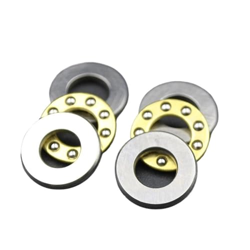 F5-10M f5 10m Axial-kugellager 5x12x4mm miniatur planaren lager Innen Durchmesser 5mm Mini Axial Kugellager(2Pcs) von JIDKEINNH