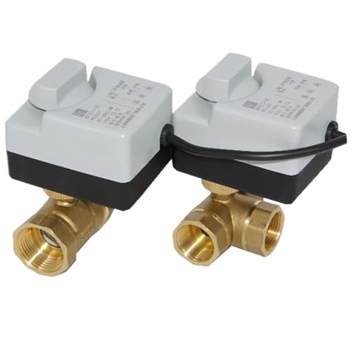 Hand Vom Integrierten Elektrischen Kugelhahn 2-T-Stück AC220V Elektrisches Innengewinde-Schraubkugelanschlussventil DN15-DN50(DN25,AC220V_3 WAYS) von JIDKEINNH