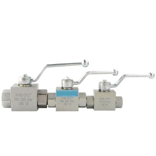 Hochdruck-Hydraulik-Kugelhahn KHB 1/8 1/4 3/8 1/2 Kohlenstoffstahl NPT G Manuelles Ventil Ingenieurindustrie Ein-/Aus-Ventil(1/2",NPT_1PC) von JIDKEINNH