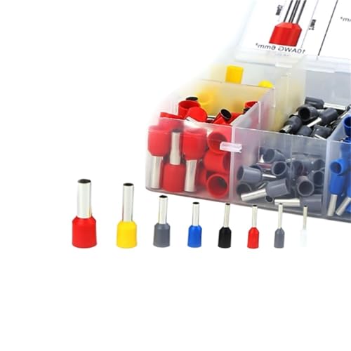 Isolierte Aderendhülsen Crimp Terminal Kabel Ende Draht Stecker E0508 ​​E7508 E1008 E1508 E2508 Elektrische Draht Terminal Eletrico(450pcs) von JIDKEINNH