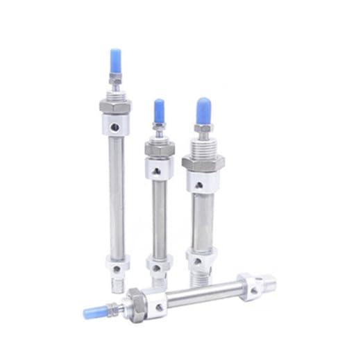 Mini Air Cylinder MI Series Bore 16mm MI16 Stainless Steel Mini Pneumatic Cylinder 10-500mm Stroke U Type(MI16X100-U,With magnet (-S)) von JIDKEINNH