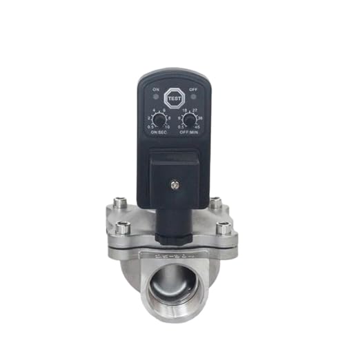 Normally Closed Electric Solenoid Valve with Timer Stainless Steel Female Thread 1/2" 3/4" 1" 2" Switch Water Valves 220V 24V(EPDM-SEAL_24VDC_NORMALLY CLOSED) von JIDKEINNH