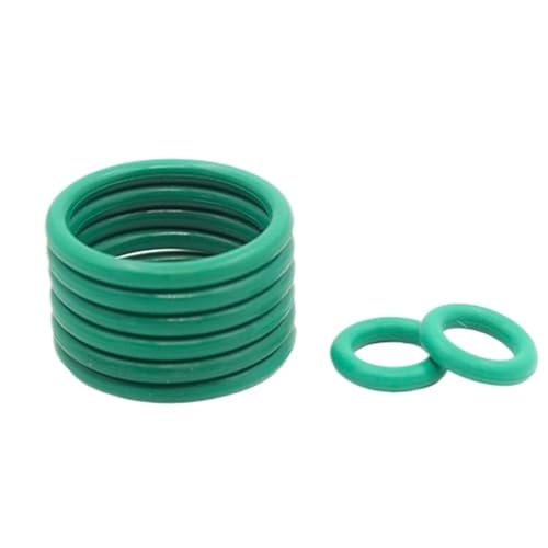 Oil Seal Thickness CS1/1.2/1.5mm Green FKM O-ring FPM Fluorine Rubber Sealing Gasket Elasticity Rubber Washer Ring Spot Wholesale(OD20xCS1.2-50pcs) von JIDKEINNH
