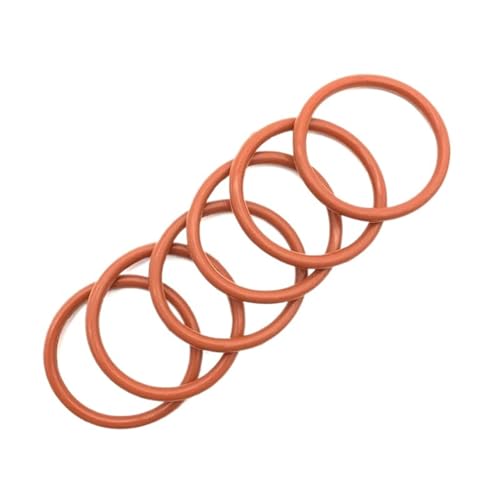 Oil Seal Washers Red Silicon VMQ O Ring Gasket CS 1.9mm OD 5mm~70mm Food Grade Sealing Waterproof Insulated Rubber Silicon Rings 20pcs(OD 35MM CS 1.9MM_1.9MM X 20PCS) von JIDKEINNH