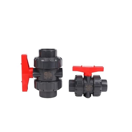 UPVC-Doppel-Union-Kugelhahnversorgung Kunststoff-Handmuffenventil Durchgangs-Kugelhahn UPVC-Doppel-Union-Kugelhahn(Socket type DN40) von JIDKEINNH