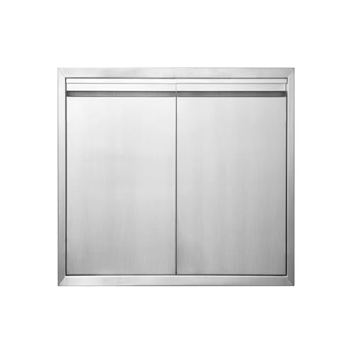 JIE JIN Grill-Zugangstür, 61 cm B x 61 cm H, Außenküchentüren, Doppeltüren, verdickt, 304 Edelstahl, Outdoor-Küchenzubehör, Tür für Innen- und Außenbereich, Küche, Außenschrank, Grillinsel JIE JIN Grill-Zugangstür, 61 cm B x 61 cm H, Außenküchentüren, Doppeltüren, verdickt, 304 Edelstahl, Outdoor-Küchenzubehör, Tür für Innen- und Außenbereich, Küche, Außenschrank, Grillinsel von JIE JIN