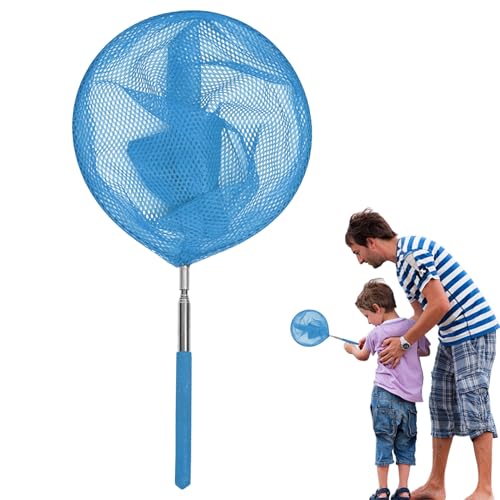 JIEBWCHA 2 Poolkescher Mit Teleskopstiel 85cmx20cm Edelstahl Teleskop Pool Skimmer Reinigungsnetz Poolskimmer Fischernetz Schwimmbadzubehör Vielseitiger Feinmaschiger Für Schmetterling Teich von JIEBWCHA