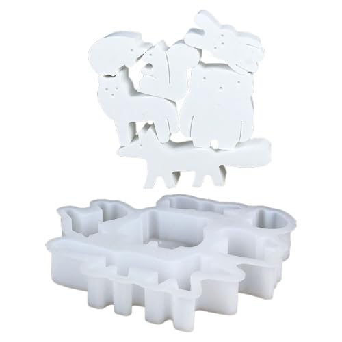 JIEBWCHA Animal Resin Molds | Zement Basteln Gießform | Einfache Entformung Silikonformen für Gips Kinder Jugendliche Erwachsene Kunstlehrer Kreative Schüler Bastelenthusiasten JIEBWCHA Animal Resin Molds | Zement Basteln Gießform | Einfache Entformung Silikonformen für Gips Kinder Jugendliche Erwachsene Kunstlehrer Kreative Schüler Bastelenthusiasten von JIEBWCHA