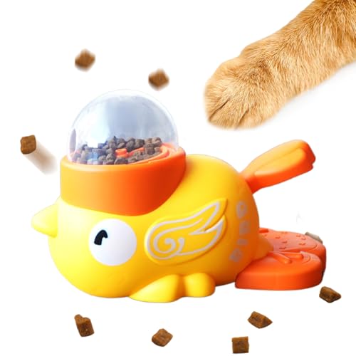 JIEBWCHA Hundespielzeug Puzzle | Entenform Futterball | Geistig Anregender Leckerliball Für Indoor Beschäftigungen | Interaktives Spielzeug Für Hunde Und Katzen Draußen von JIEBWCHA