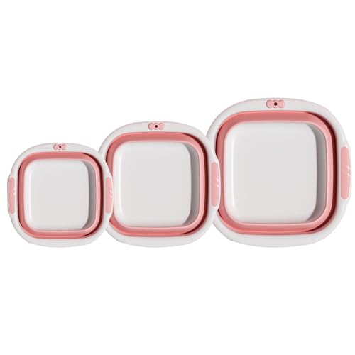 JIEBWCHA Klappbares Waschbecken - Klappbare Spülwanne Für Geschirr | Tragbare Fußbadewanne Platzsparend Für Camping Kleidung Badezimmer Wäschewanne von JIEBWCHA