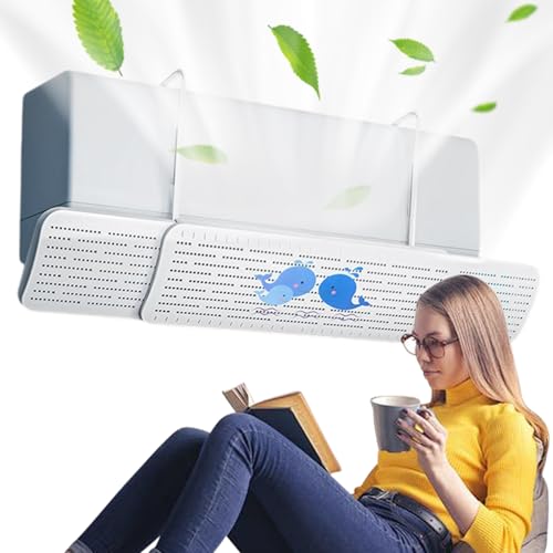 JIEBWCHA Klimaanlagen Luftablenker - Direktluftschutz Klimaanlagen Schutz | 180° Drehbare Abdeckung Für Klimaanlagen Zu Hause Im Bettbereich Luftstromrichtung von JIEBWCHA