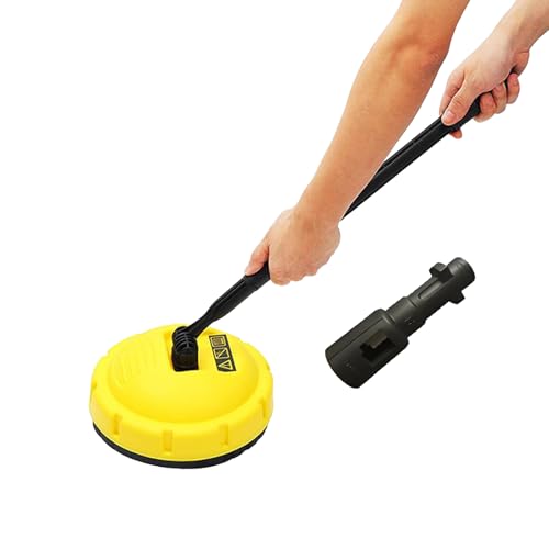 JIEBWCHA Oberflächenreiniger Mit Adapter, 24x45 cm Flächenreiniger Flächenreiniger Für Gehweg Und Hof Für Terrasse Und Fassade, Effiziente Schmutzentfernung Durch Rotierende Düsen von JIEBWCHA