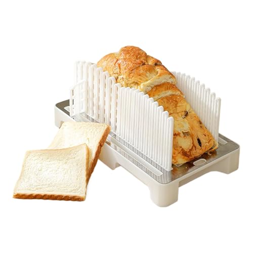 JIEBWCHA Selbstgemachter Brotschneider, Sandwich Brotschneider Mit Krümelschale, Backzubehör Schneidehilfe Mit Verstellbarer Schnittbreite Zusammenklappbare Küchenhilfe JIEBWCHA Selbstgemachter Brotschneider, Sandwich Brotschneider Mit Krümelschale, Backzubehör Schneidehilfe Mit Verstellbarer Schnittbreite Zusammenklappbare Küchenhilfe von JIEBWCHA