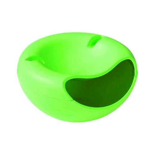 JIEBWCHA Snacks Aufbewahrungsbox - Doppelschichtige Lazy Snack Bowl Mit Handyhalter, Snackschale, Organizer Mit Handy Halterung Snacks, Für Obst, Pistazien, Sonnenblumenkerne, Nüsse, Oliven von JIEBWCHA