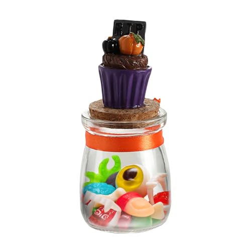 JIEBWCHA Spooky Süßigkeitsglas - Behälter Zur Aufbewahrung Von Leckereien,Lustige Süßigkeitenbox Für Esstisch Spukhaus Kaminsims Schlafzimmer von JIEBWCHA