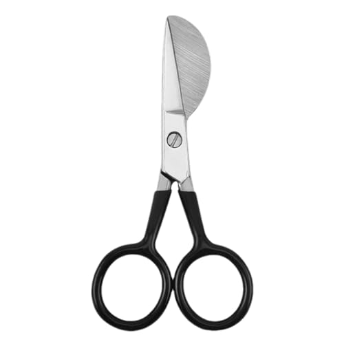 JIEBWCHA Teppichschere,4,72 Zoll scharfe Entenschnabel-Scherenklinge aus rostfreiem Stahl - Ergonomisch gebogene Teppichschere mit versetztem Griff für getuftete Teppiche JIEBWCHA Teppichschere,4,72 Zoll scharfe Entenschnabel-Scherenklinge aus rostfreiem Stahl - Ergonomisch gebogene Teppichschere mit versetztem Griff für getuftete Teppiche von JIEBWCHA