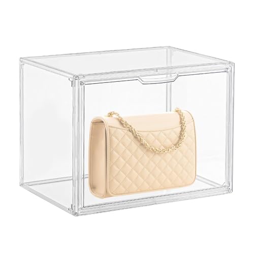 JIEBWCHA Transparente Geldbörsen-Aufbewahrungskörbe, transparenter Geldbörsen-Organizer, gestapelte transparente Organizer-Box, Präsentationsboxen mit magnetischer Tür für Zuhause JIEBWCHA Transparente Geldbörsen-Aufbewahrungskörbe, transparenter Geldbörsen-Organizer, gestapelte transparente Organizer-Box, Präsentationsboxen mit magnetischer Tür für Zuhause von JIEBWCHA