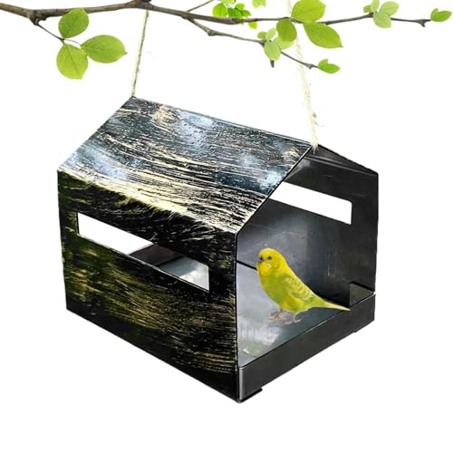 JIEBWCHA Vogelfutterstelle Für Draußen | Kolibri Futterautomat,Aufhängbare Garten Dekoration Für Fenster Baum Terrasse Park Teich Campingplatz Vogelfutterstelle von JIEBWCHA