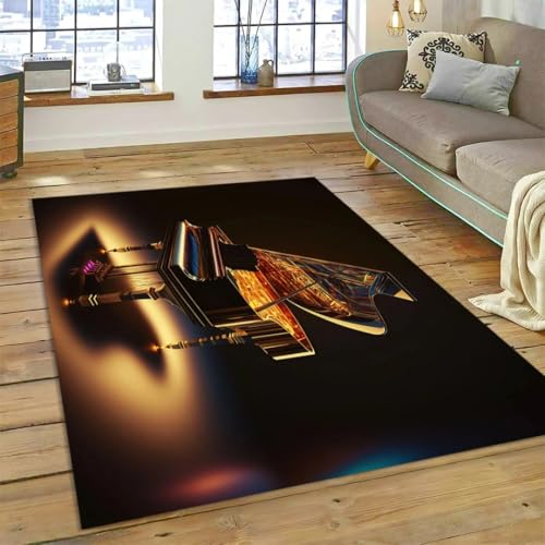 JIEDEDIAM 3D-Fantasie-Klavierschlüssel-Musikinstrument-Cartoon-Teppich, geeignet für Schlafzimmer-Wohnzimmer-Sofa-Dekoration, große Bodenmatte für Kinder als Geschenk von JIEDEDIAM