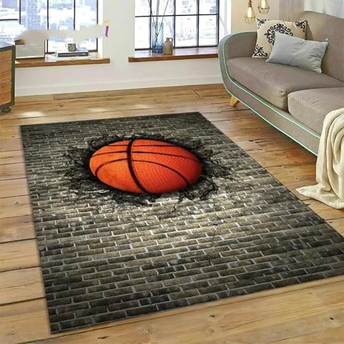 JIEDEDIAM 3D Flamme Basketballplatz Rahmen Teppich Cartoon Kinder Schlafzimmer Krabbelspiel Teppich Home Sofa Bereich Dekoration rutschfeste Fußmatte JIEDEDIAM 3D Flamme Basketballplatz Rahmen Teppich Cartoon Kinder Schlafzimmer Krabbelspiel Teppich Home Sofa Bereich Dekoration rutschfeste Fußmatte von JIEDEDIAM
