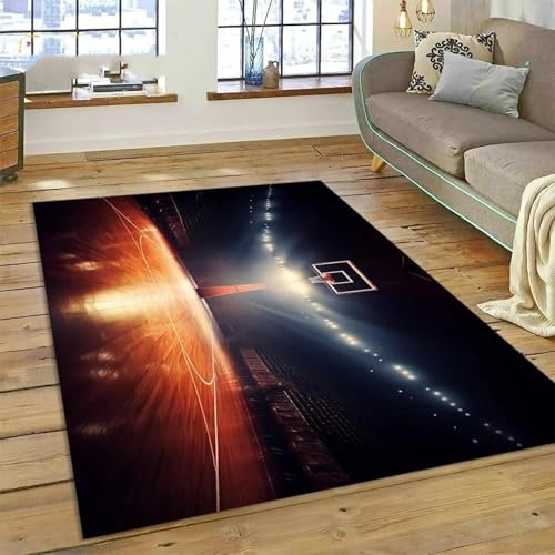 JIEDEDIAM 3D Flamme Basketballplatz Rahmen Teppich Cartoon Kinder Schlafzimmer Krabbelspiel Teppich Home Sofa Bereich Dekoration rutschfeste Fußmatte JIEDEDIAM 3D Flamme Basketballplatz Rahmen Teppich Cartoon Kinder Schlafzimmer Krabbelspiel Teppich Home Sofa Bereich Dekoration rutschfeste Fußmatte von JIEDEDIAM