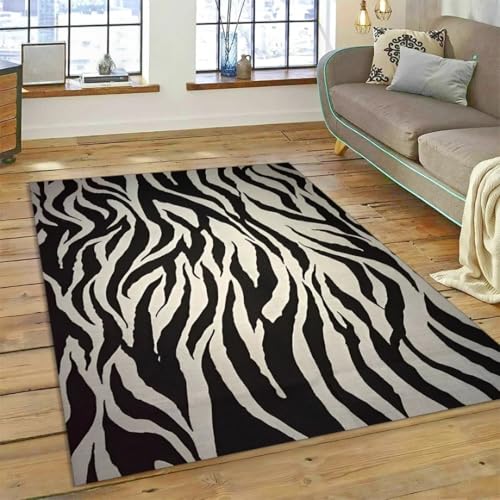 JIEDEDIAM 3D-Gedruckter bunter Zebrastreifen-Leoparden-Tiger-Teppich Modernes Schlafzimmer-Wohnzimmer-Kinder-Krabbelspielmatte-Fußmatte JIEDEDIAM 3D-Gedruckter bunter Zebrastreifen-Leoparden-Tiger-Teppich Modernes Schlafzimmer-Wohnzimmer-Kinder-Krabbelspielmatte-Fußmatte von JIEDEDIAM