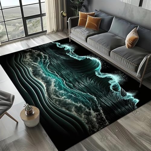 JIEDEDIAM 3D Ozean Thema Meer Wasser Wellen Strand Sand Teppich, Kinder Spiel Spielmatte Wohnzimmer Balkon Baby Krabbelmatte JIEDEDIAM 3D Ozean Thema Meer Wasser Wellen Strand Sand Teppich, Kinder Spiel Spielmatte Wohnzimmer Balkon Baby Krabbelmatte von JIEDEDIAM