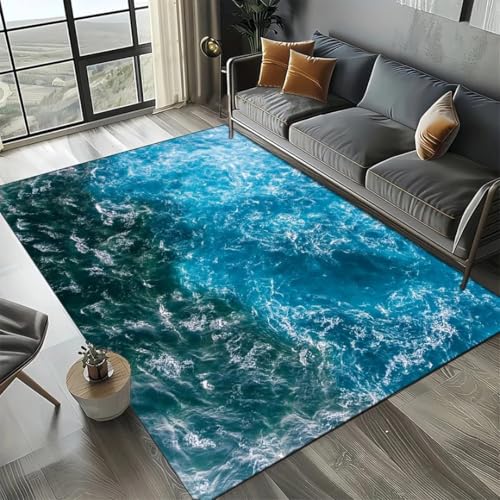 JIEDEDIAM 3D Ozean Thema Meer Wasser Wellen Strand Sand Teppich, Kinder Spiel Spielmatte Wohnzimmer Balkon Baby Krabbelmatte JIEDEDIAM 3D Ozean Thema Meer Wasser Wellen Strand Sand Teppich, Kinder Spiel Spielmatte Wohnzimmer Balkon Baby Krabbelmatte von JIEDEDIAM