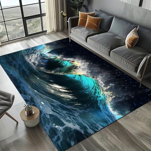 JIEDEDIAM 3D Ozean Thema Meer Wasser Wellen Strand Sand Teppich, Kinder Spiel Spielmatte Wohnzimmer Balkon Baby Krabbelmatte JIEDEDIAM 3D Ozean Thema Meer Wasser Wellen Strand Sand Teppich, Kinder Spiel Spielmatte Wohnzimmer Balkon Baby Krabbelmatte von JIEDEDIAM