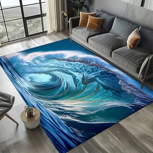 JIEDEDIAM 3D Ozean Thema Meer Wasser Wellen Strand Sand Teppich, Kinder Spiel Spielmatte Wohnzimmer Balkon Baby Krabbelmatte JIEDEDIAM 3D Ozean Thema Meer Wasser Wellen Strand Sand Teppich, Kinder Spiel Spielmatte Wohnzimmer Balkon Baby Krabbelmatte von JIEDEDIAM