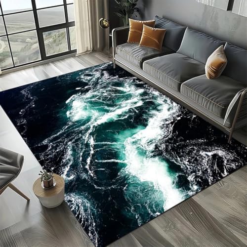 JIEDEDIAM 3D Ozean Thema Meer Wasser Wellen Strand Sand Teppich, Kinder Spiel Spielmatte Wohnzimmer Balkon Baby Krabbelmatte JIEDEDIAM 3D Ozean Thema Meer Wasser Wellen Strand Sand Teppich, Kinder Spiel Spielmatte Wohnzimmer Balkon Baby Krabbelmatte von JIEDEDIAM
