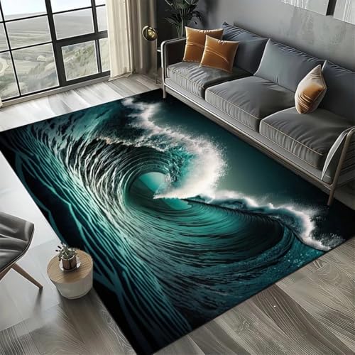 JIEDEDIAM 3D Ozean Thema Meer Wasser Wellen Strand Sand Teppich, Kinder Spiel Spielmatte Wohnzimmer Balkon Baby Krabbelmatte JIEDEDIAM 3D Ozean Thema Meer Wasser Wellen Strand Sand Teppich, Kinder Spiel Spielmatte Wohnzimmer Balkon Baby Krabbelmatte von JIEDEDIAM