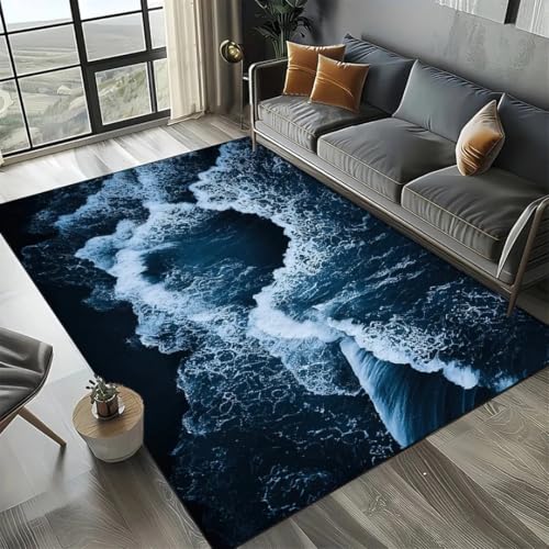JIEDEDIAM 3D Ozean Thema Meer Wasser Wellen Strand Sand Teppich, Kinder Spiel Spielmatte Wohnzimmer Balkon Baby Krabbelmatte JIEDEDIAM 3D Ozean Thema Meer Wasser Wellen Strand Sand Teppich, Kinder Spiel Spielmatte Wohnzimmer Balkon Baby Krabbelmatte von JIEDEDIAM