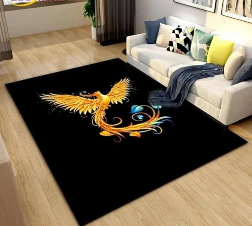 JIEDEDIAM 3D Phoenix Vogel Tier Teppich Wohnzimmer Dekoration Korridor Garderobe Kaffee Tisch Weiche Kissen Schlafzimmer Home Hotel Boden Matte JIEDEDIAM 3D Phoenix Vogel Tier Teppich Wohnzimmer Dekoration Korridor Garderobe Kaffee Tisch Weiche Kissen Schlafzimmer Home Hotel Boden Matte von JIEDEDIAM