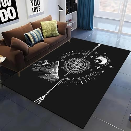 JIEDEDIAM 3D-Retro-Kompass-Weltkarte Teppich für Wohnzimmer Schlafzimmer Sofa Dekoration Küche Fußmatte Kinder Spiel Krabbelmatte JIEDEDIAM 3D-Retro-Kompass-Weltkarte Teppich für Wohnzimmer Schlafzimmer Sofa Dekoration Küche Fußmatte Kinder Spiel Krabbelmatte von JIEDEDIAM