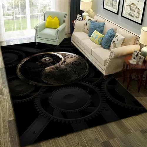 JIEDEDIAM 3D-Teppich „Tai Chi Bagua Yin Yang“, Wohnzimmer, Schlafzimmer, Sofa, Fußmatte, Dekoration, Kinderbereich, Teppich, rutschfeste Bodenmatte JIEDEDIAM 3D-Teppich „Tai Chi Bagua Yin Yang“, Wohnzimmer, Schlafzimmer, Sofa, Fußmatte, Dekoration, Kinderbereich, Teppich, rutschfeste Bodenmatte von JIEDEDIAM