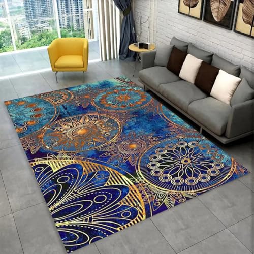 JIEDEDIAM Böhmischer Mandala-Teppich mit geometrischem Blumenmuster, Dekoration für Wohnzimmer, Schlafzimmer, Sofa, Tisch, Kinderspiel-Krabbelmatte JIEDEDIAM Böhmischer Mandala-Teppich mit geometrischem Blumenmuster, Dekoration für Wohnzimmer, Schlafzimmer, Sofa, Tisch, Kinderspiel-Krabbelmatte von JIEDEDIAM