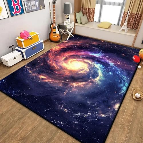 JIEDEDIAM Cooler Universum-Galaxie-Weltraumwirbel-Schwarzloch-Teppich für Wohnzimmer, Flauschige Sternenhimmel-Bodenmatte, großflächige, rutschfeste Sofa-Tischmatte JIEDEDIAM Cooler Universum-Galaxie-Weltraumwirbel-Schwarzloch-Teppich für Wohnzimmer, Flauschige Sternenhimmel-Bodenmatte, großflächige, rutschfeste Sofa-Tischmatte von JIEDEDIAM