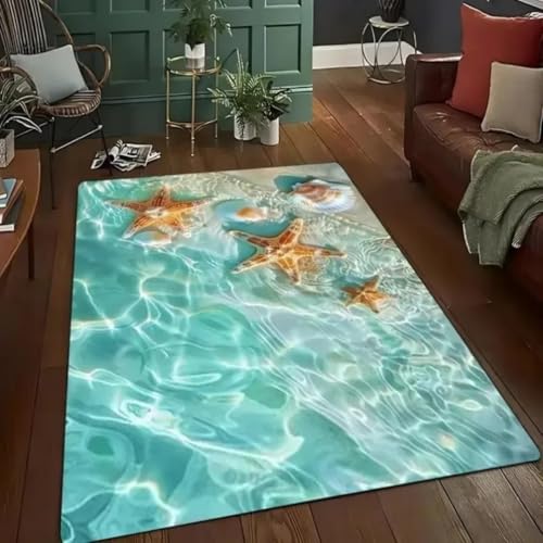 JIEDEDIAM Kreative Traumleiter Wüstenriss Wasser Design 3D Teppich Schlafzimmer Strand Stil rutschfeste Fußmatte Wohnzimmer Dekoration JIEDEDIAM Kreative Traumleiter Wüstenriss Wasser Design 3D Teppich Schlafzimmer Strand Stil rutschfeste Fußmatte Wohnzimmer Dekoration von JIEDEDIAM