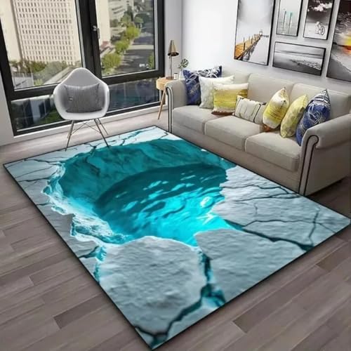 JIEDEDIAM Kreative Traumleiter Wüstenriss Wasser Design 3D Teppich Schlafzimmer Strand Stil rutschfeste Fußmatte Wohnzimmer Dekoration JIEDEDIAM Kreative Traumleiter Wüstenriss Wasser Design 3D Teppich Schlafzimmer Strand Stil rutschfeste Fußmatte Wohnzimmer Dekoration von JIEDEDIAM