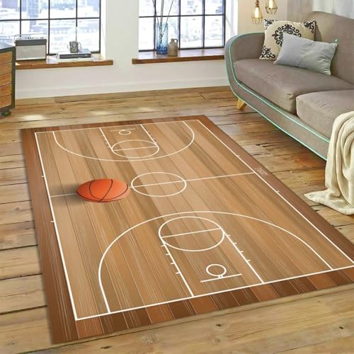 JIEDEDIAM Kreativer Basketball-Gesundheitssport-Jugend-fantastischer Basketball-Liebhaber-Teppich für Kinderzimmer-Heimdekoration JIEDEDIAM Kreativer Basketball-Gesundheitssport-Jugend-fantastischer Basketball-Liebhaber-Teppich für Kinderzimmer-Heimdekoration von JIEDEDIAM