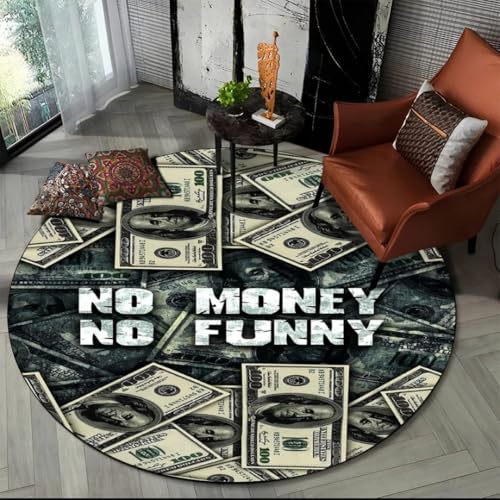 JIEDEDIAM Reichhaltiger Euro-Dollar-Währungs-3D-Teppich, Wohnzimmer-, Schlafzimmer-, Kinder-, Spielzimmer-, Stuhl-, Dekorations-, Haustierbereich-Bodenmatte von JIEDEDIAM