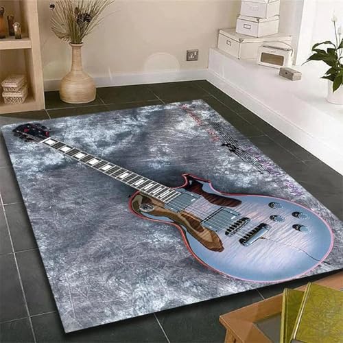 JIEDEDIAM Vintage Klassische Gitarre Teppich Eingang rutschfeste Fußmatte für Wohnzimmer Schlafzimmer Sofa Dekoration Kinder Spielbereich Bodenmatte JIEDEDIAM Vintage Klassische Gitarre Teppich Eingang rutschfeste Fußmatte für Wohnzimmer Schlafzimmer Sofa Dekoration Kinder Spielbereich Bodenmatte von JIEDEDIAM