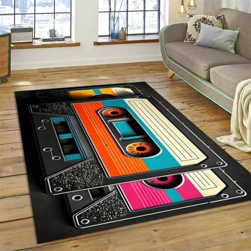 JIEDEDIAM Vinyl-Schallplatten-Musik-DJ-Bildschirm-Band-Teppich, Schlafzimmer-Wohnzimmer-Heimdekoration, Kinderspiel-Krabbelbodenmatte JIEDEDIAM Vinyl-Schallplatten-Musik-DJ-Bildschirm-Band-Teppich, Schlafzimmer-Wohnzimmer-Heimdekoration, Kinderspiel-Krabbelbodenmatte von JIEDEDIAM