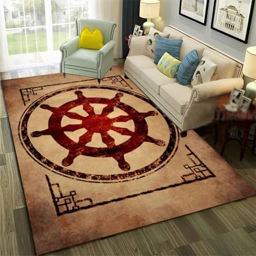 JIEDEDIAM Wikinger-Teppich, nautisches Ruder, Baum des Lebens, für Schlafzimmer, Wohnzimmer, Sofa, Stuhl, Matte, Kinderspiel, Bodenmatte JIEDEDIAM Wikinger-Teppich, nautisches Ruder, Baum des Lebens, für Schlafzimmer, Wohnzimmer, Sofa, Stuhl, Matte, Kinderspiel, Bodenmatte von JIEDEDIAM