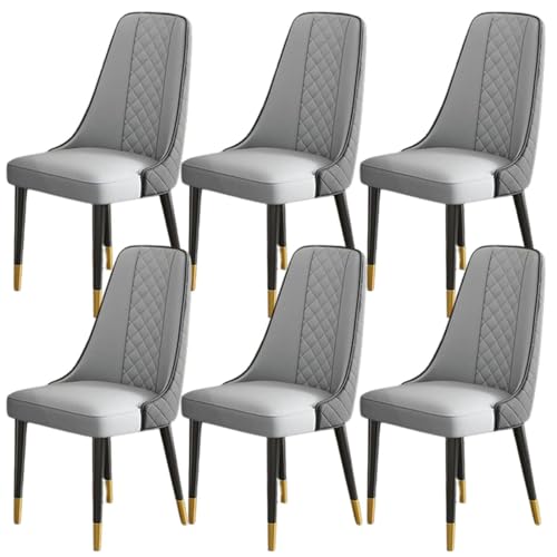 JIESOO Esszimmerstühle 4er-Set Moderner Gepolsterter Küchenstuhl Lounge-Eckstühle Aus Kunstleder for Büro Lounge Esszimmer Küche Schlafzimmer(B) von JIESOO